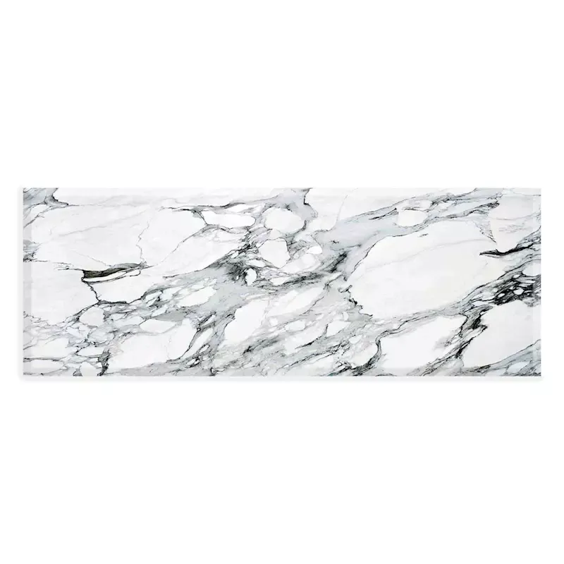 Cook N' Comfort Grey Marbled Kitchen Runner, 20x55