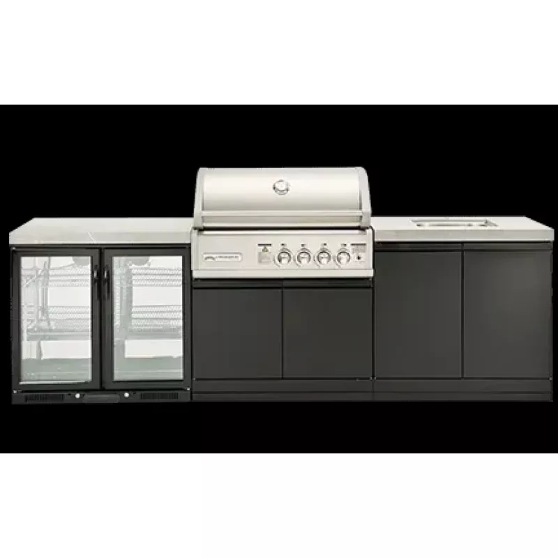 Crossray X-Origin Classic Outdoor Kitchen with 4 Burner BBQ Double Fridge