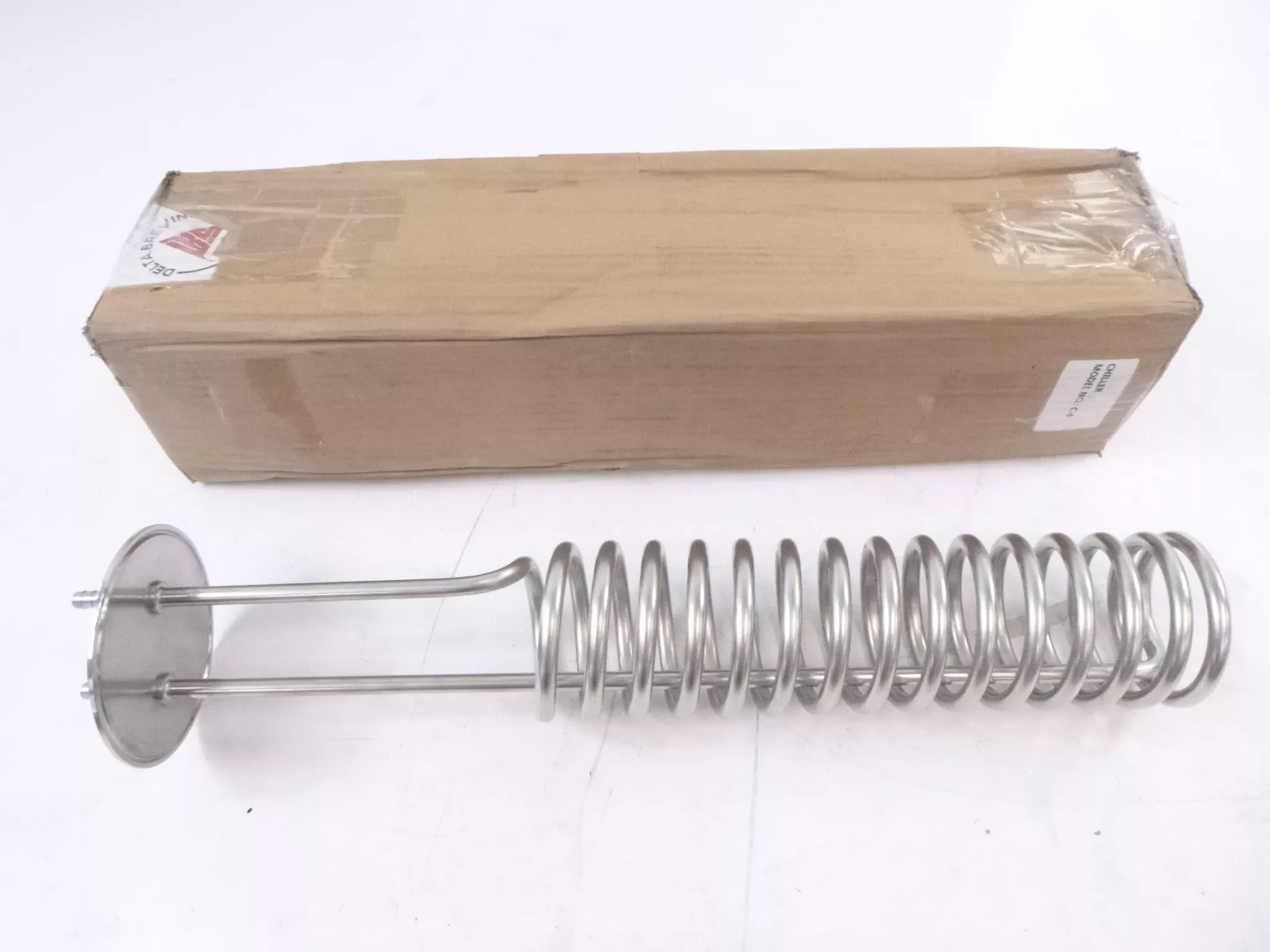 Delta Brewing Fermtank Chilling Coil C-6 4″ Tri Clamp 3.5″ Coil Diameter 20.5″L
