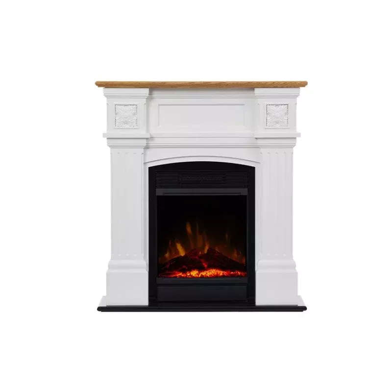Dimplex 1.5kW Mini Windelsham Suite with LED Firebox in White and Oak Veneer Finish