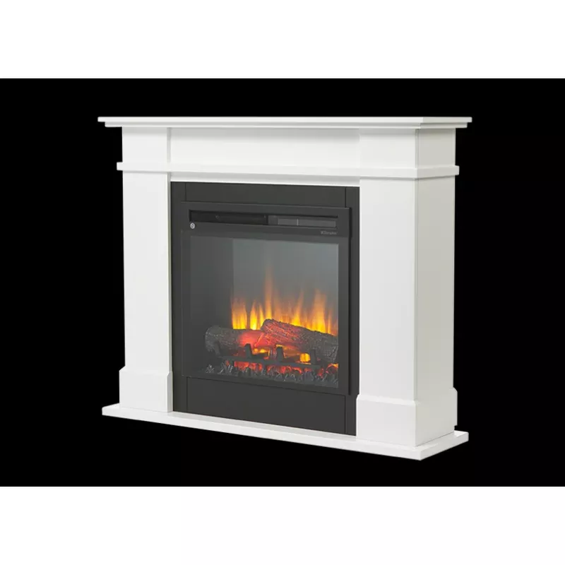 Dimplex 1.5kW Rail White Mantle with LED Firebox