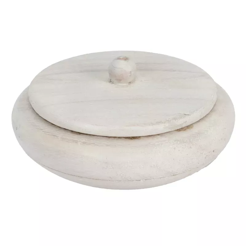 Driftwood Round Container, 5.5"
