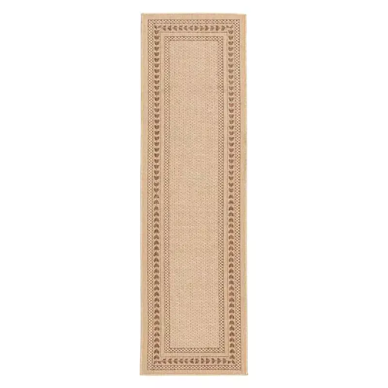 (E523) Santorini Sutton Natural Outdoor Runner, 2x7