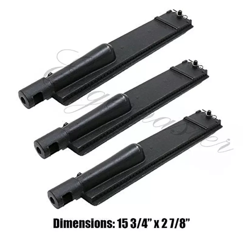 Edgemaster Pack of 3 Replacement Cast Iron Burner for Turbo Aussie and Sams Grills