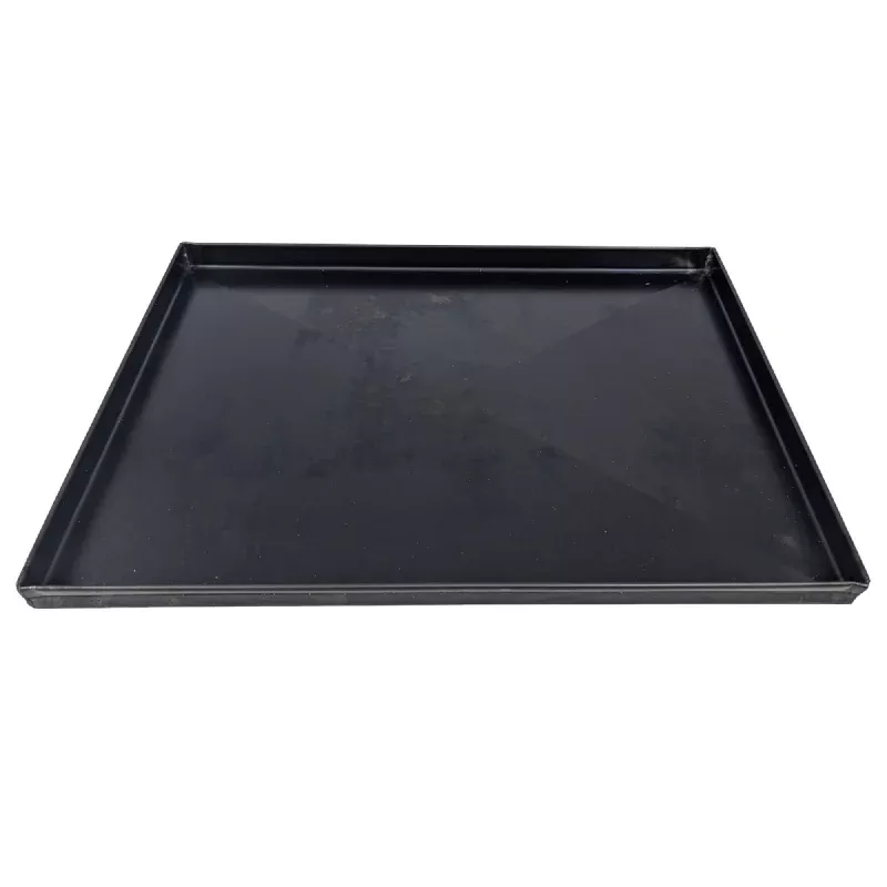 Effeuno Professional Rectangular Blue Iron Pizza Pan with Anti-Flexion X (30x40cm)