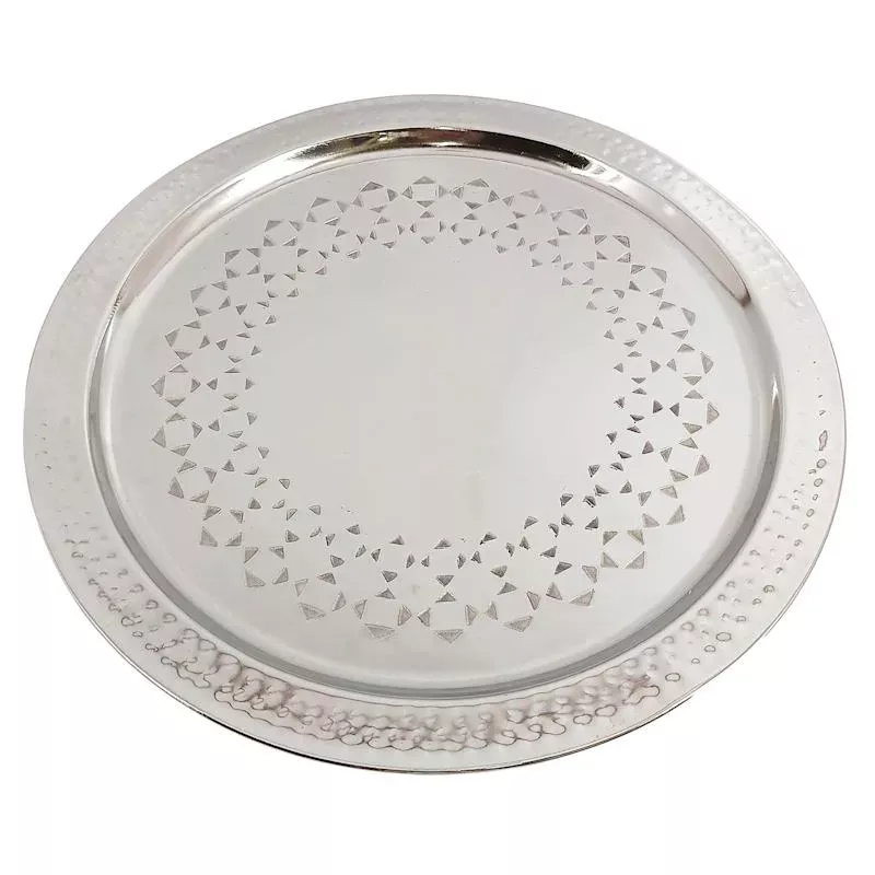 Etched Metal Tray, 14"