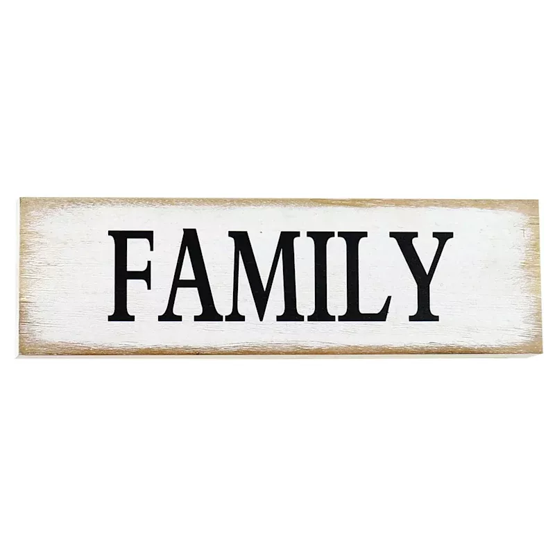 Family Wooden Wall Sign, 16x5