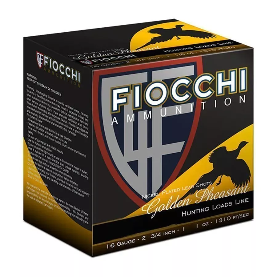 Fiocchi 16 Gauge Golden Pheasant 2 3/4" Shotshells