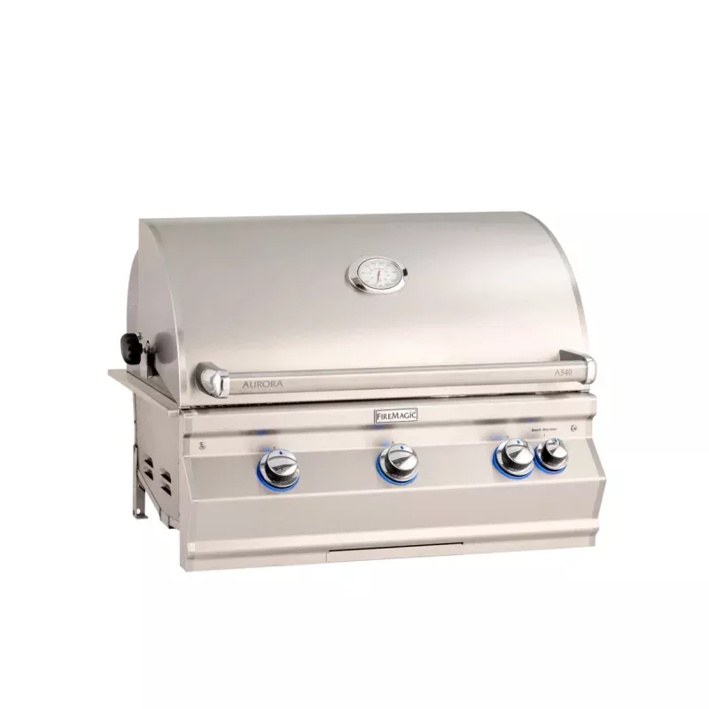 Fire Magic: 30 Aurora Series Gas Grill w/ Analog Thermometer
