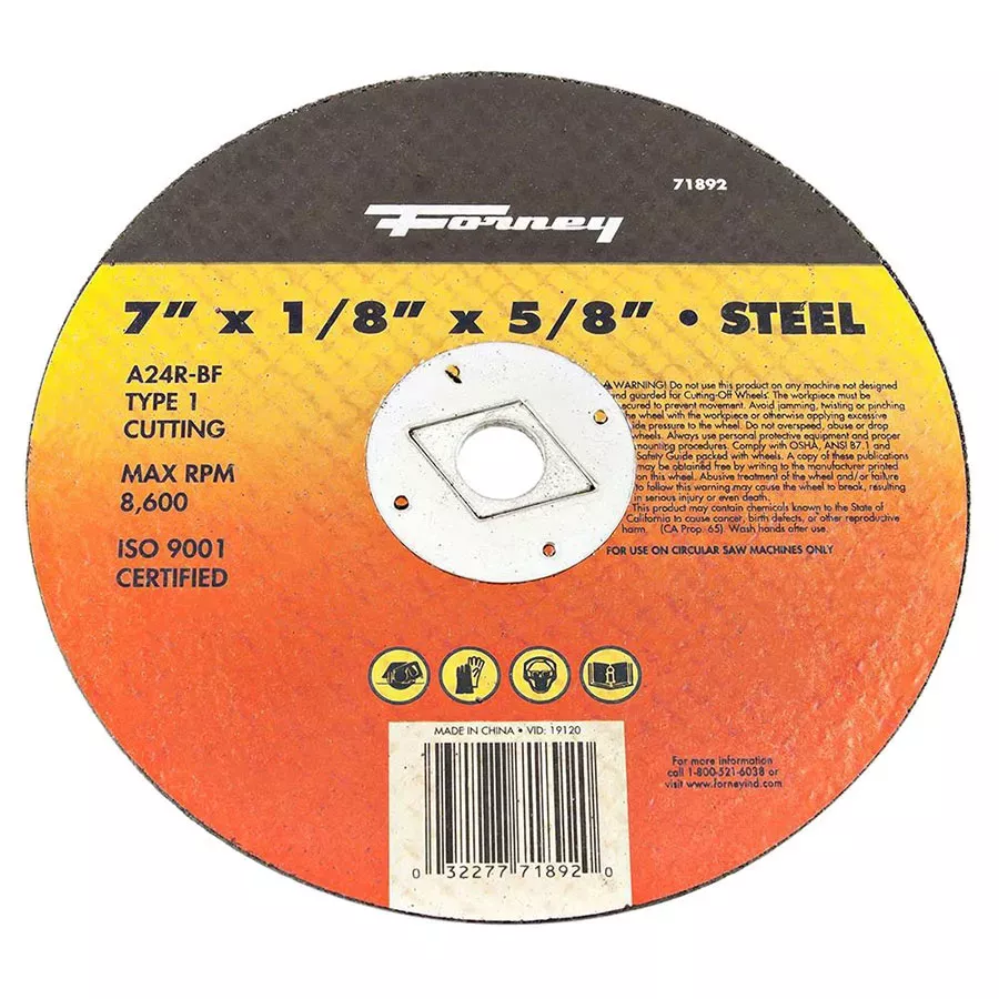 Forney 71892 Metal Type-1 Cut-Off Wheel - 7"
