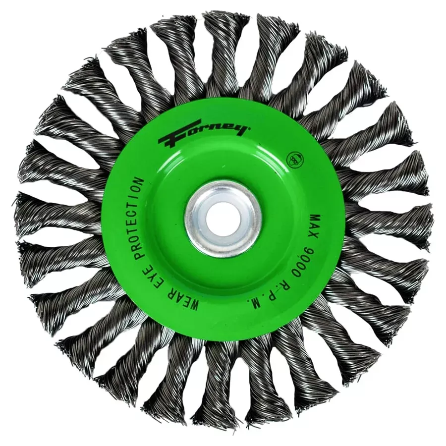 Forney Knotted Wire Wheel Brush - 6"
