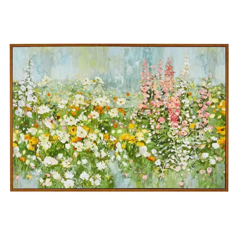 Framed Floral Canvas Wall Art, 37x25