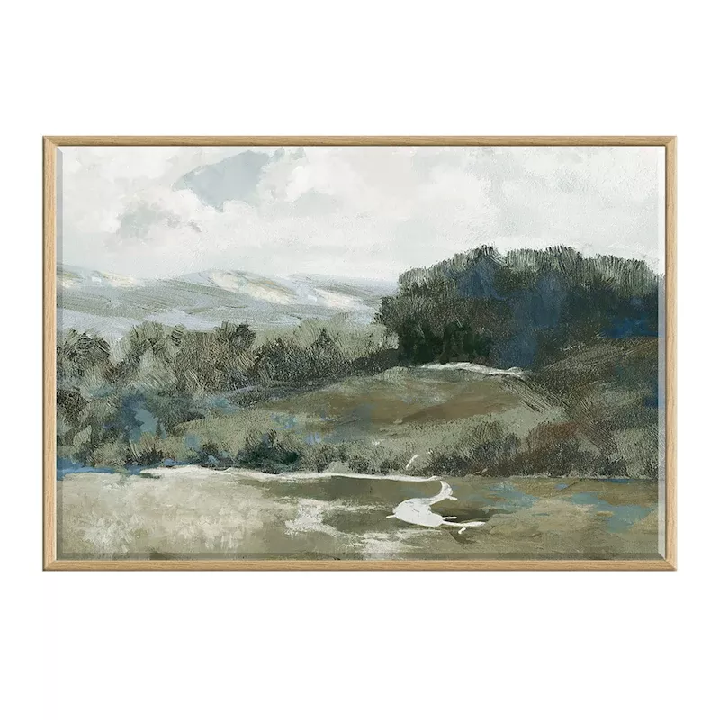 Framed Landscape Canvas Wall Art, 24x36