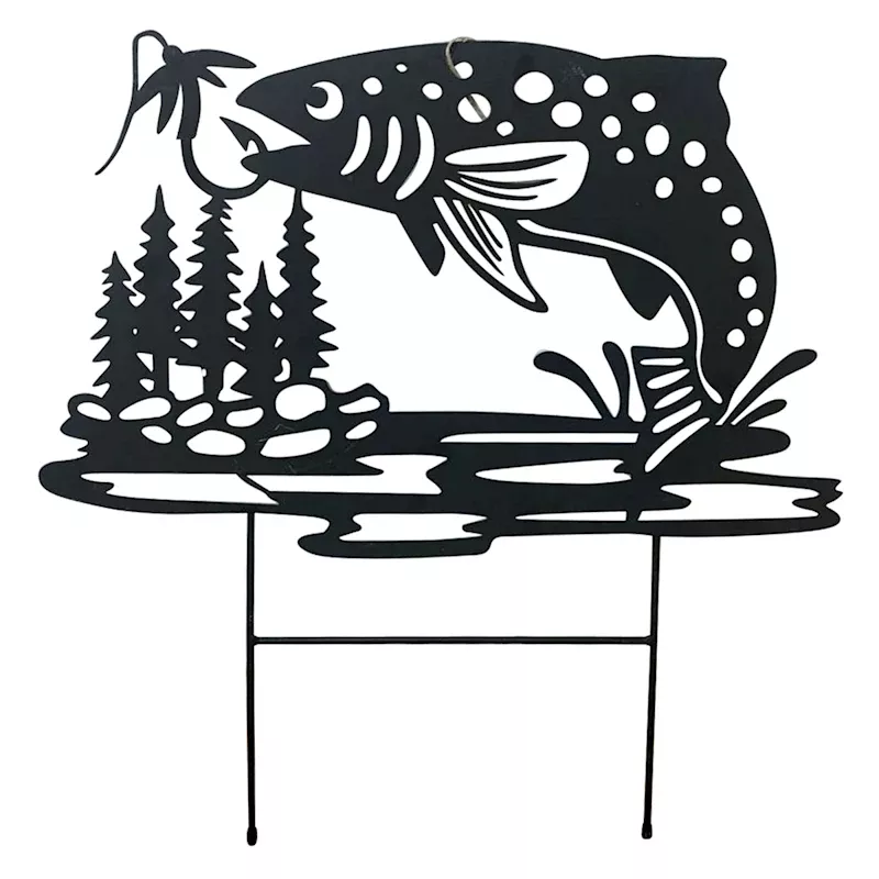 Garden Fish Yard Stake, 19.5"