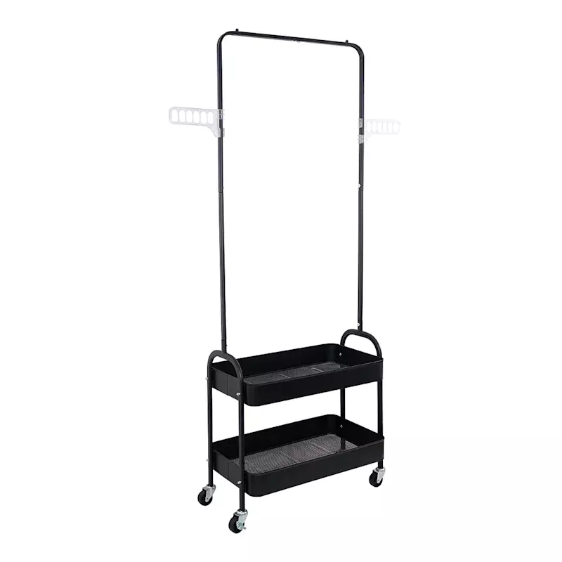 Garment Rack with Storage Shelves