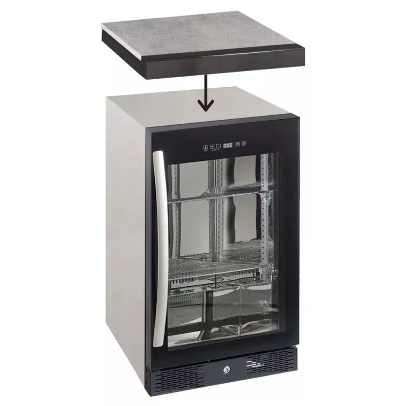 Gasmate Nova Graphite Premium 1 Door Bar Fridge Top
