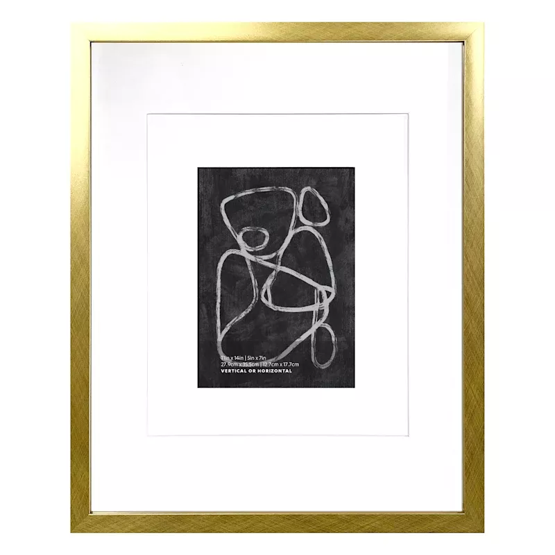 Gold Double Mat Wall Frame, 11x14