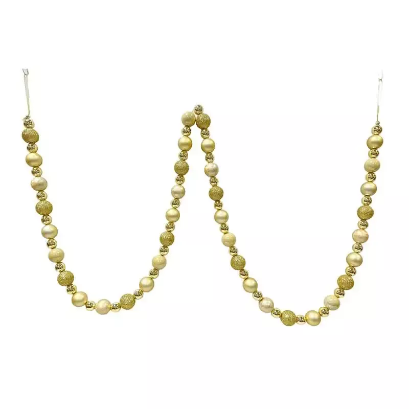 Golden Ornament Garland, 72"
