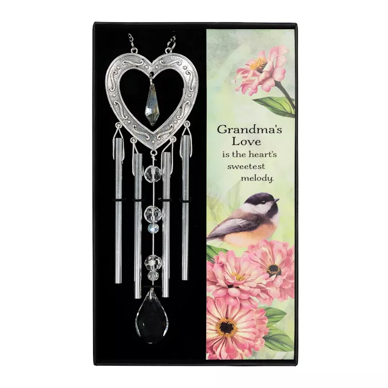 Grandmas Love Wind Chime, 11.2"