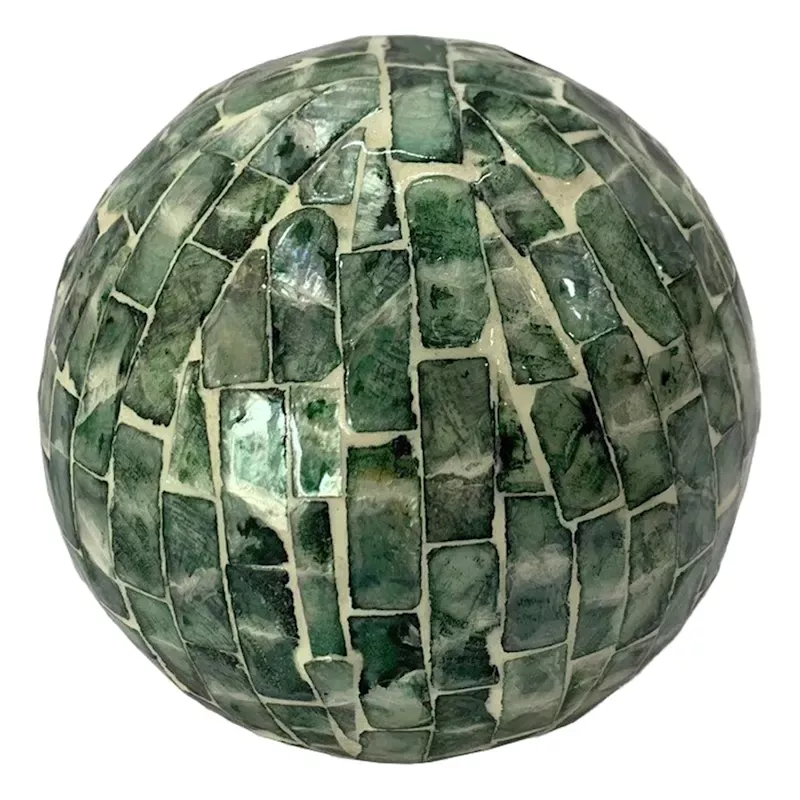 Green Capiz Orb, 4"