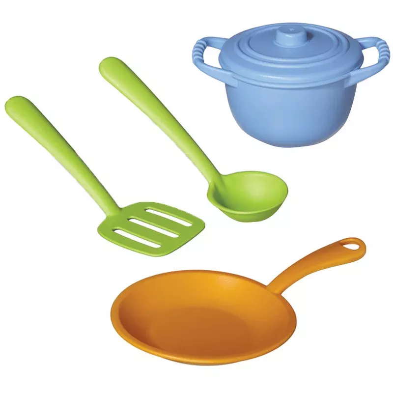 Green Toys Chef Set 5 Kitchen Utensils Made From Recylced Plastic
