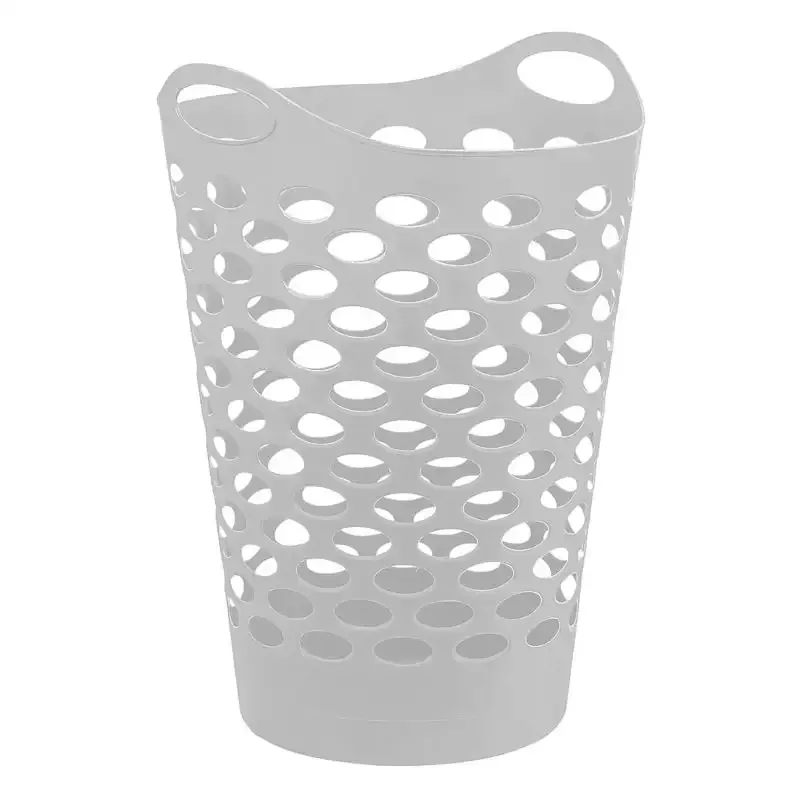 Grey Flexible Laundry Hamper, 60L
