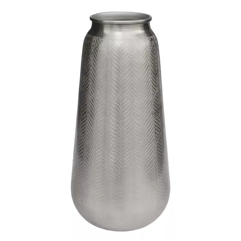 Half Etching Metal Vase Medium, 10"