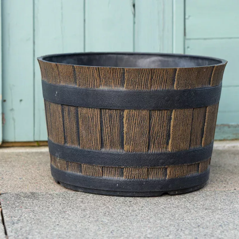 Hayloft Whisky Barrel Planter – Set Of 2
