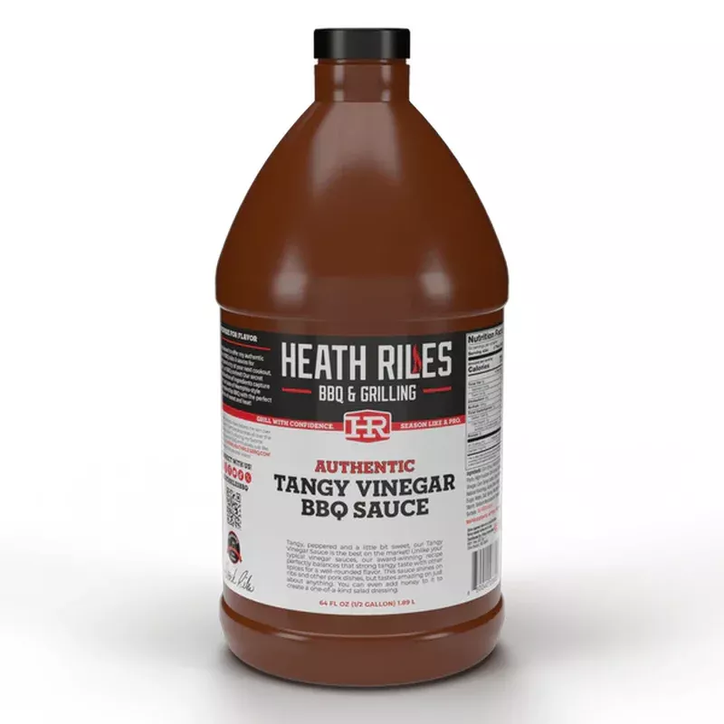 Heath Riles BBQ Tangy Vinegar BBQ Sauce Half Gallon