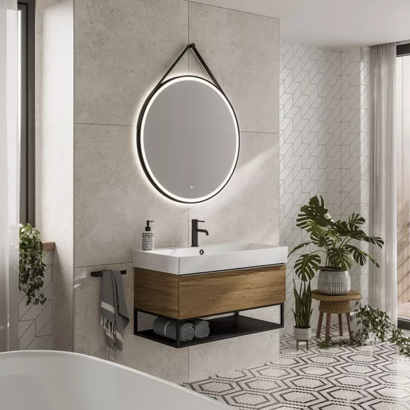 HIB Solstice LED Illuminated Bathroom Mirror – With Heated Pad and Adjustable LED Temperature