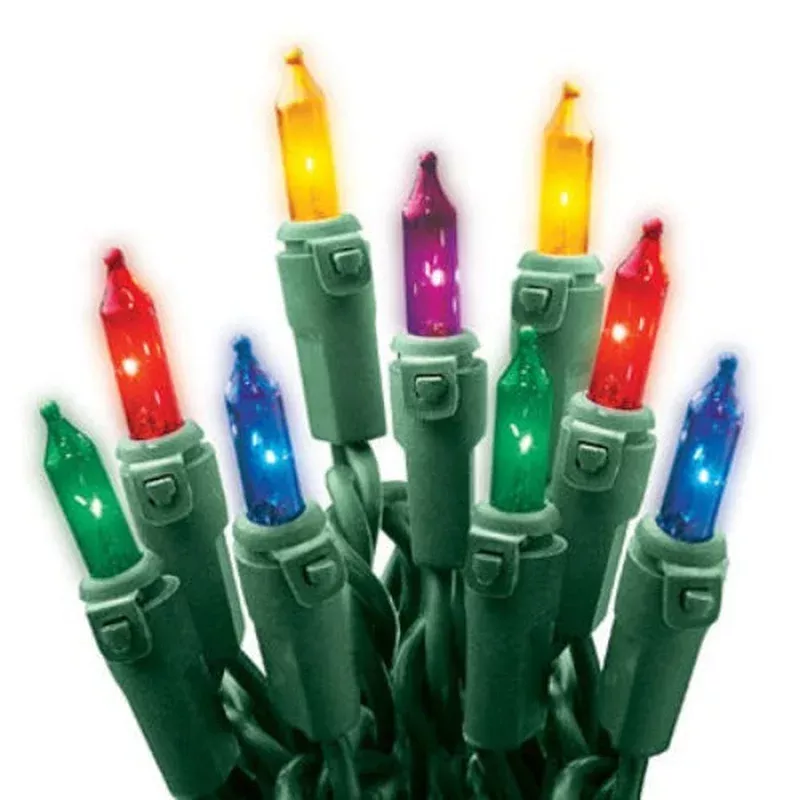 Holiday Wonderland 40005-88A 100-Count MULTI-COLOR Christmas Mini Light Set – Quantity of 9