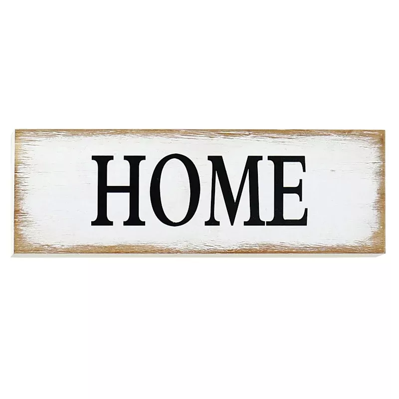 Home Wooden Wall Sign, 16x5