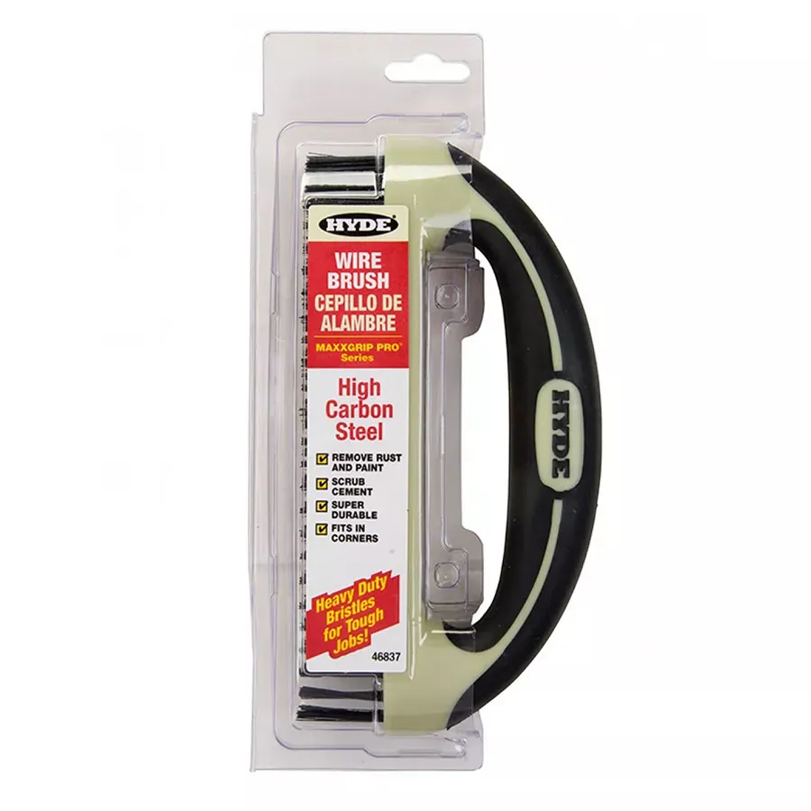 Hyde Tools Wire Brush With Scraper Blade - 8"