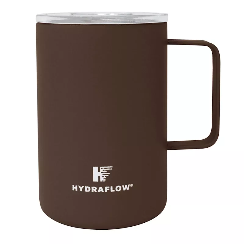 Hydraflow Cocoa Parker Steel Mug, 17oz