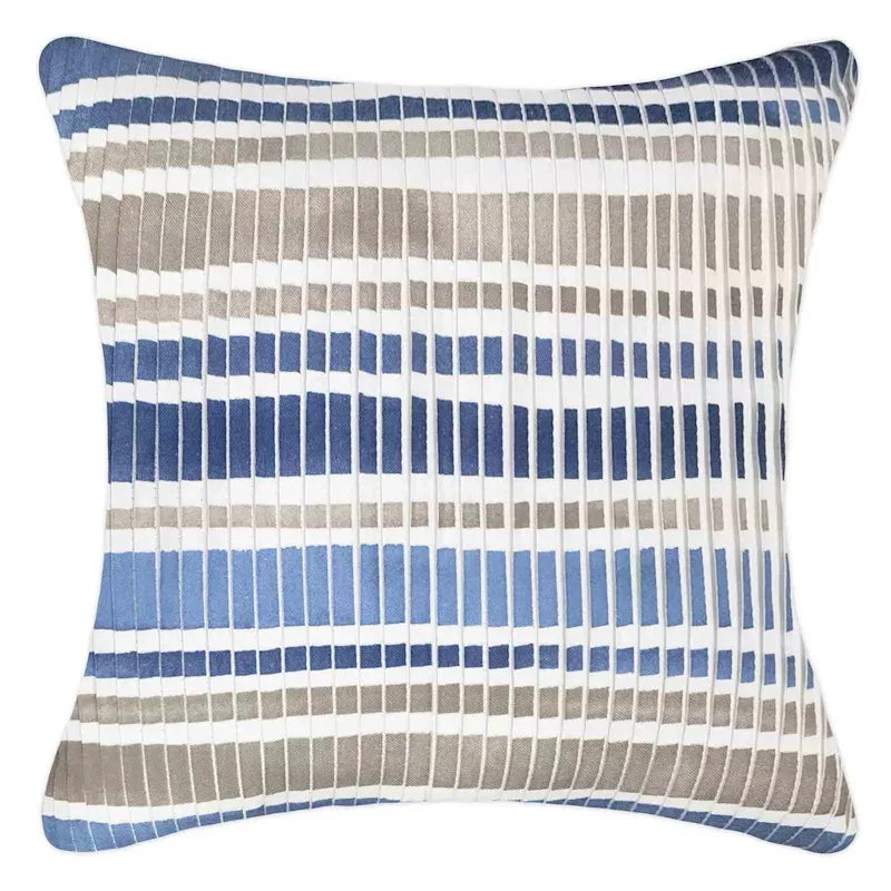 Indigo Sleek Striped Throw Pillow, 18"