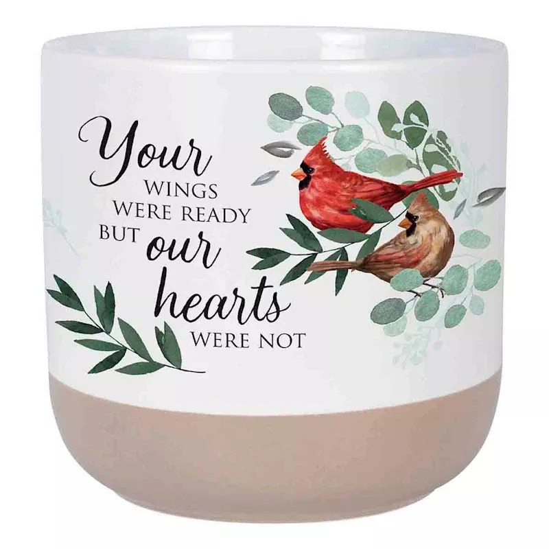 Indoor Cardinal Sentiment Pot, Small