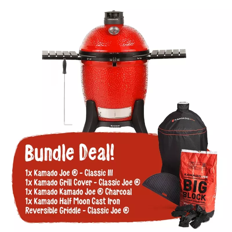 Kamado Joe– Classic III with Stand Essential Bundle