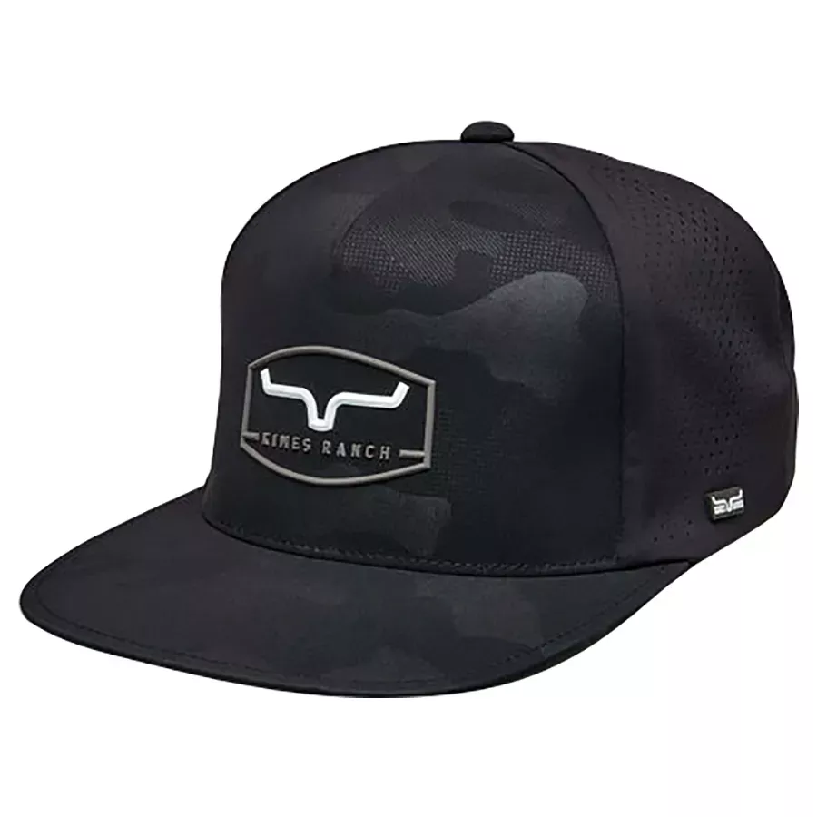 Kimes Ranch Men's Creston Cap - Black Camo - One Size Fits All