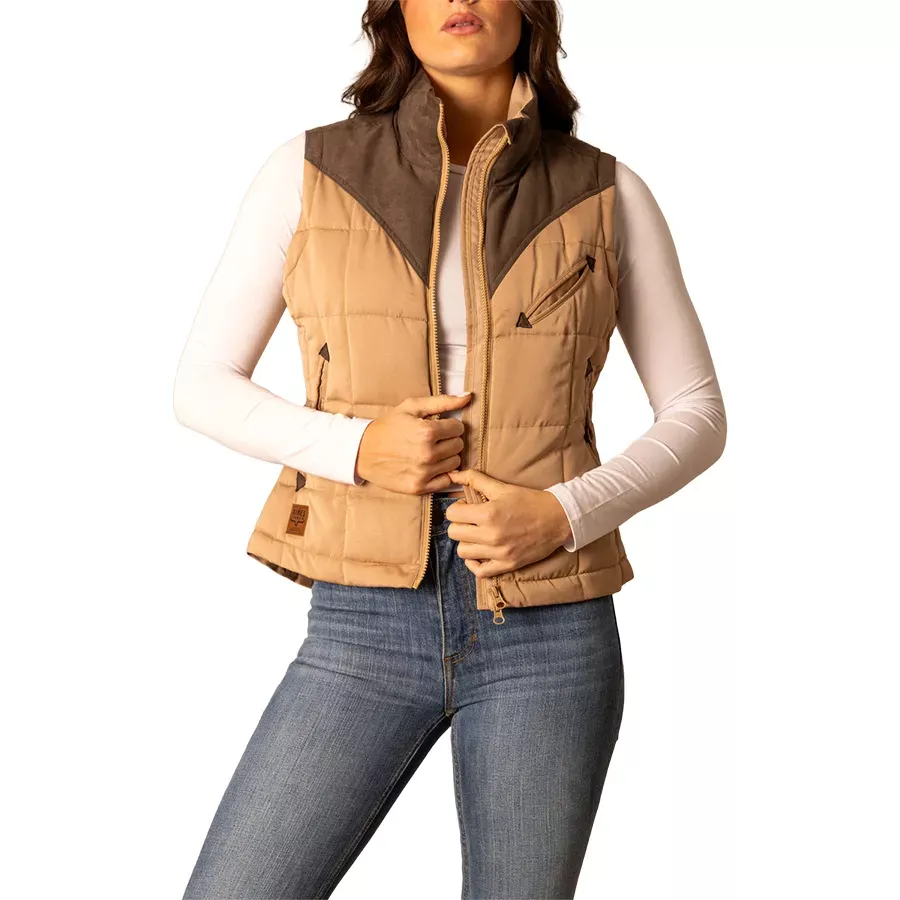 Kimes Ranch Women's Lenora Puffer Vest - Coffee