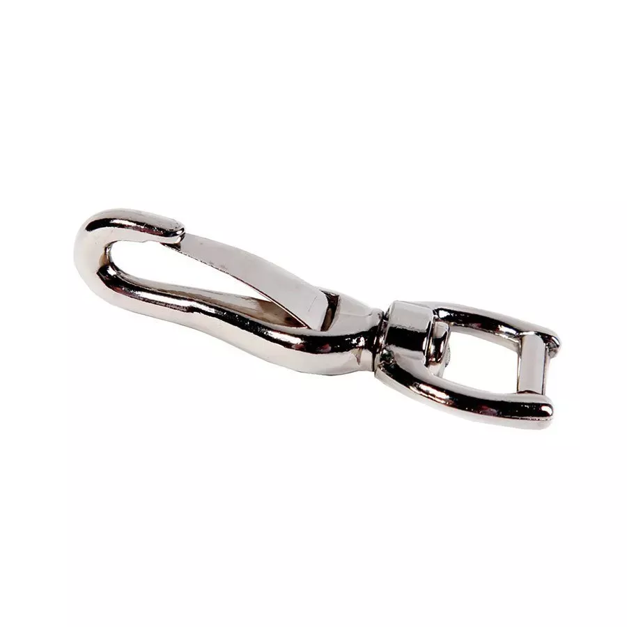 Koch Industries 435z Spring Snap, Swivel Strap Eye, Nickel Plated, 5/8" Eye Diameter, 2 Per Card