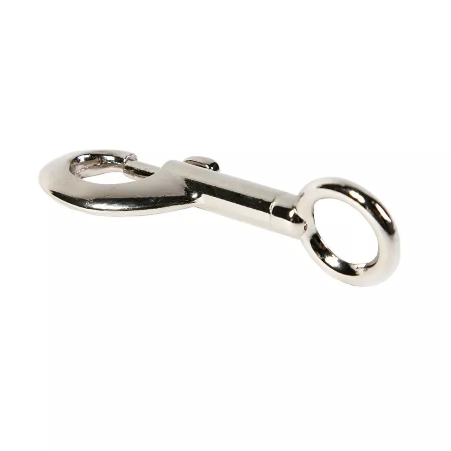 Koch Industries Bolt Snap, Rigid Round Eye - Nickel Plated - 3/4" - 100 lb. rating