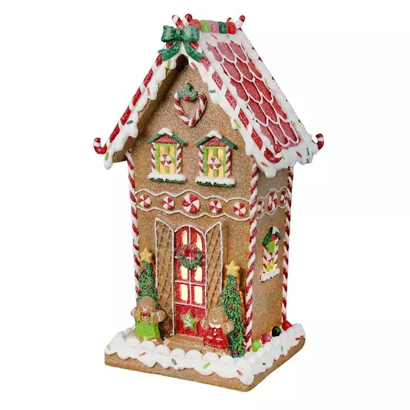 LED Gingerbread House Decor, 12"