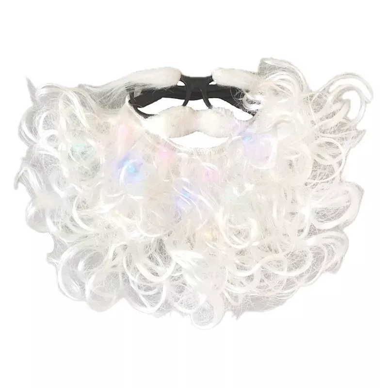 LED Santa Beard & Eyebrows on Glasses