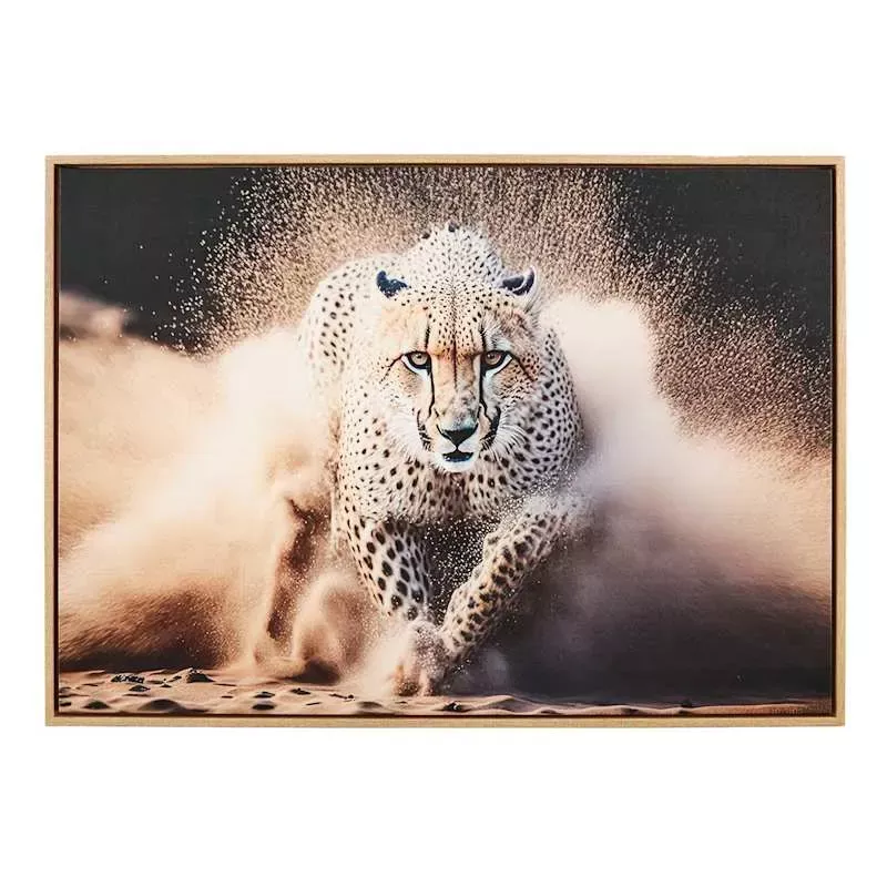 Leopard Canvas Wall Art, 28x20