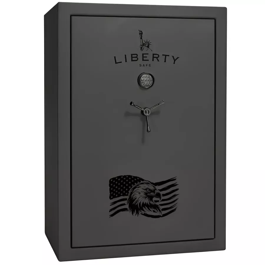 Liberty Safe USA 48 Gun Safe with SecuRam TopLit Electronic Lock - Granite Textured