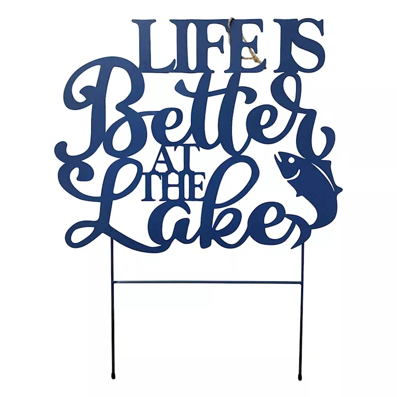 Life Is Better at The Lake Yard Stake, 24.4"