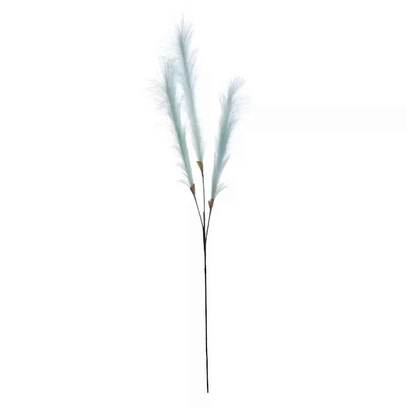 Light Blue Pampas Grass Spray, 48"