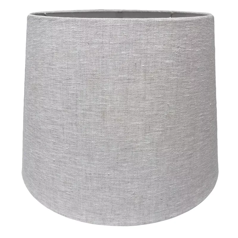 Light French Grey Tapered Drum Table Lamp Shade, 12"