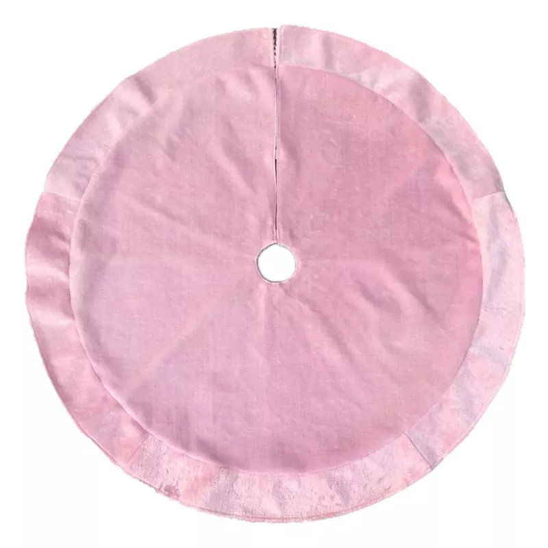 Light Pink Plush Tree Skirt, 48"