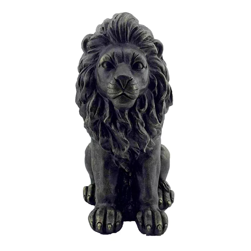 Lion Outdoor Garden Statue, Small